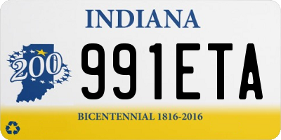 IN license plate 991ETA