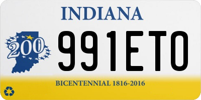 IN license plate 991ETO