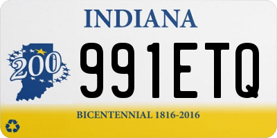 IN license plate 991ETQ