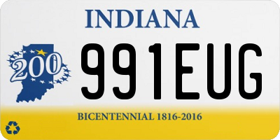 IN license plate 991EUG