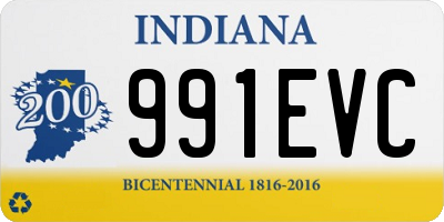 IN license plate 991EVC