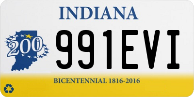 IN license plate 991EVI