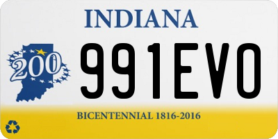 IN license plate 991EVO