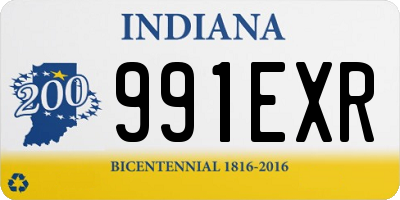 IN license plate 991EXR