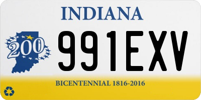IN license plate 991EXV