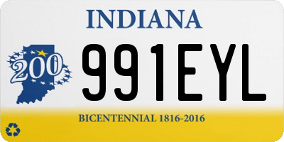 IN license plate 991EYL