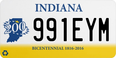 IN license plate 991EYM