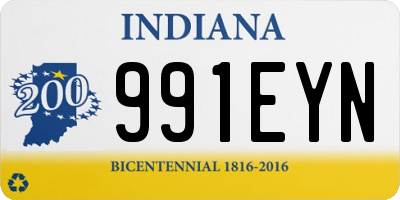 IN license plate 991EYN