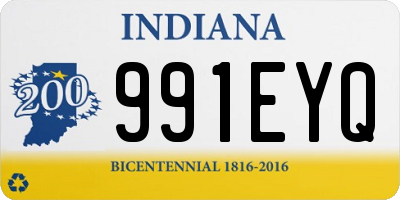 IN license plate 991EYQ