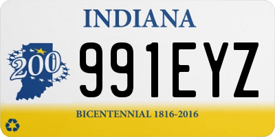 IN license plate 991EYZ