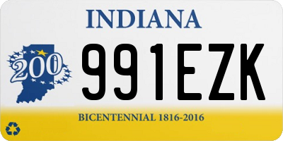 IN license plate 991EZK