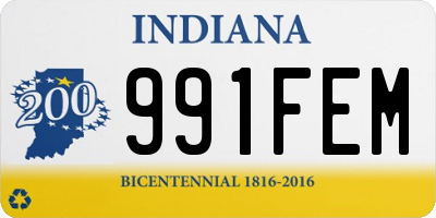 IN license plate 991FEM