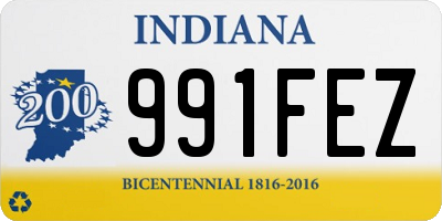 IN license plate 991FEZ