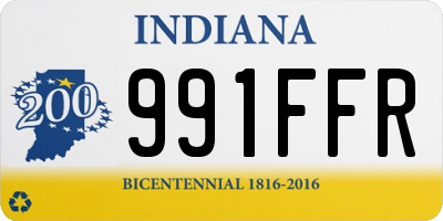 IN license plate 991FFR