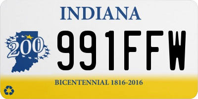 IN license plate 991FFW