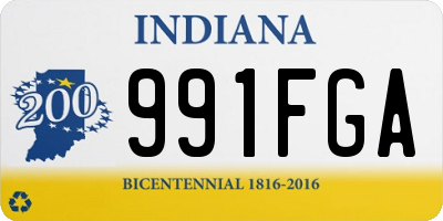 IN license plate 991FGA