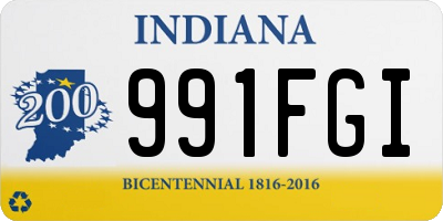 IN license plate 991FGI