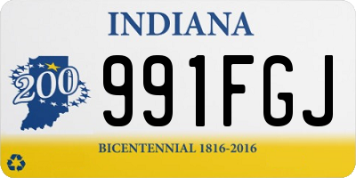 IN license plate 991FGJ