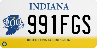 IN license plate 991FGS