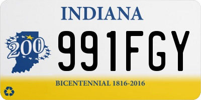 IN license plate 991FGY