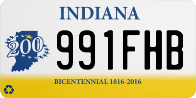 IN license plate 991FHB