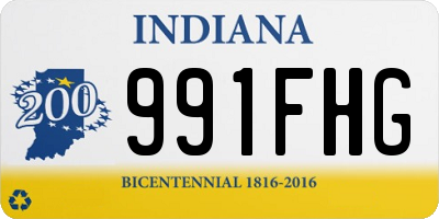 IN license plate 991FHG