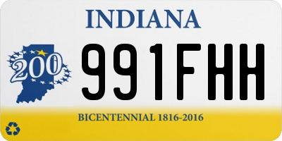 IN license plate 991FHH