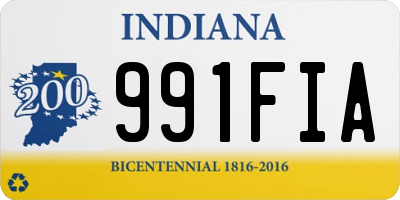 IN license plate 991FIA