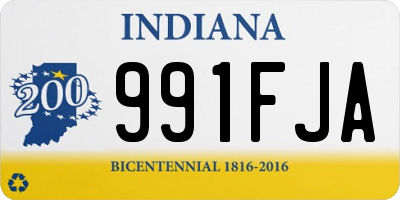 IN license plate 991FJA