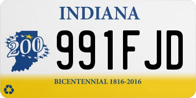 IN license plate 991FJD