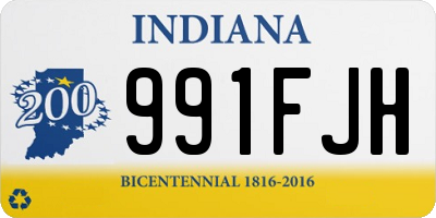 IN license plate 991FJH