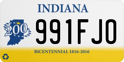 IN license plate 991FJO