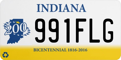 IN license plate 991FLG