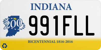 IN license plate 991FLL