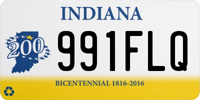 IN license plate 991FLQ