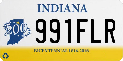 IN license plate 991FLR