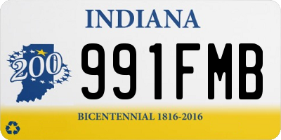 IN license plate 991FMB