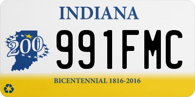 IN license plate 991FMC