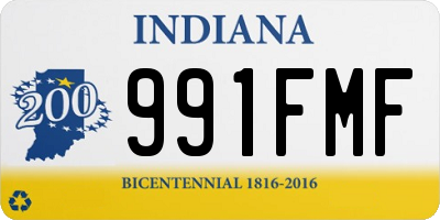 IN license plate 991FMF