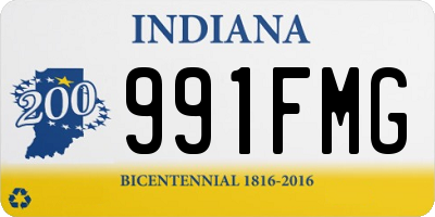 IN license plate 991FMG