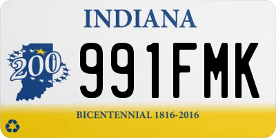 IN license plate 991FMK