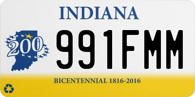 IN license plate 991FMM