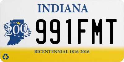 IN license plate 991FMT