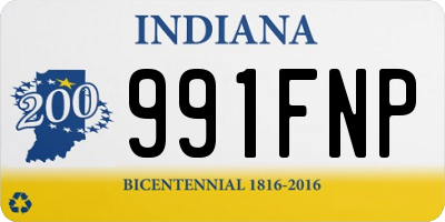 IN license plate 991FNP