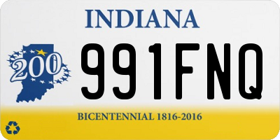 IN license plate 991FNQ