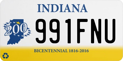 IN license plate 991FNU