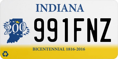 IN license plate 991FNZ