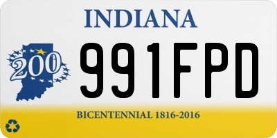 IN license plate 991FPD