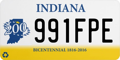 IN license plate 991FPE