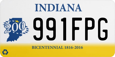 IN license plate 991FPG